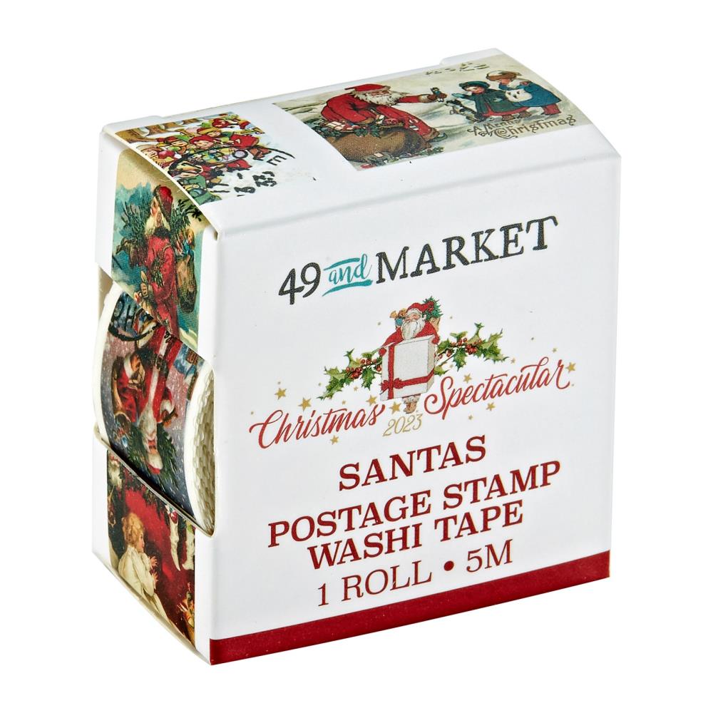 49 And Market - Washi Tape Roll - Postage Washi Santa
