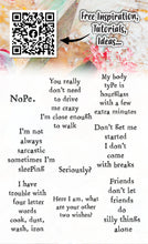 Load image into Gallery viewer, AALL &amp; Create Stamp Set - 790 - Dee Says. Size: 7.3x10.25 cm | 2.9&quot;x4&quot;. Available at Embellish Away located in Bowmanville Ontario Canada.
