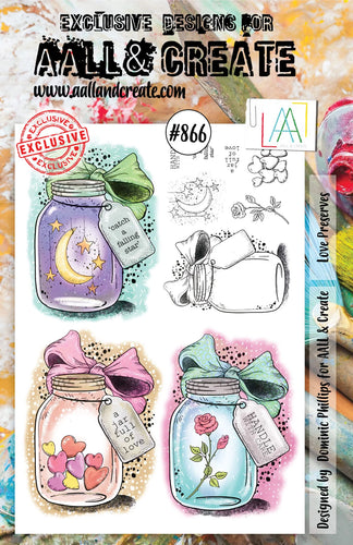 AALL & Create Stamp Set - 866 - Love Preserves. Size: 14.6x20 cm | 5.8