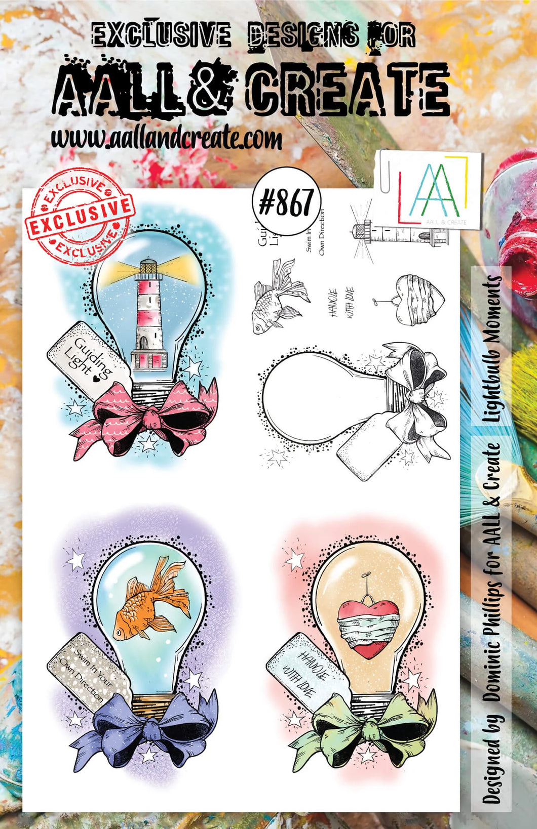 AALL & Create Stamp Set - 867 - Lightbulb Moments. Size: 14.6x20 cm | 5.8
