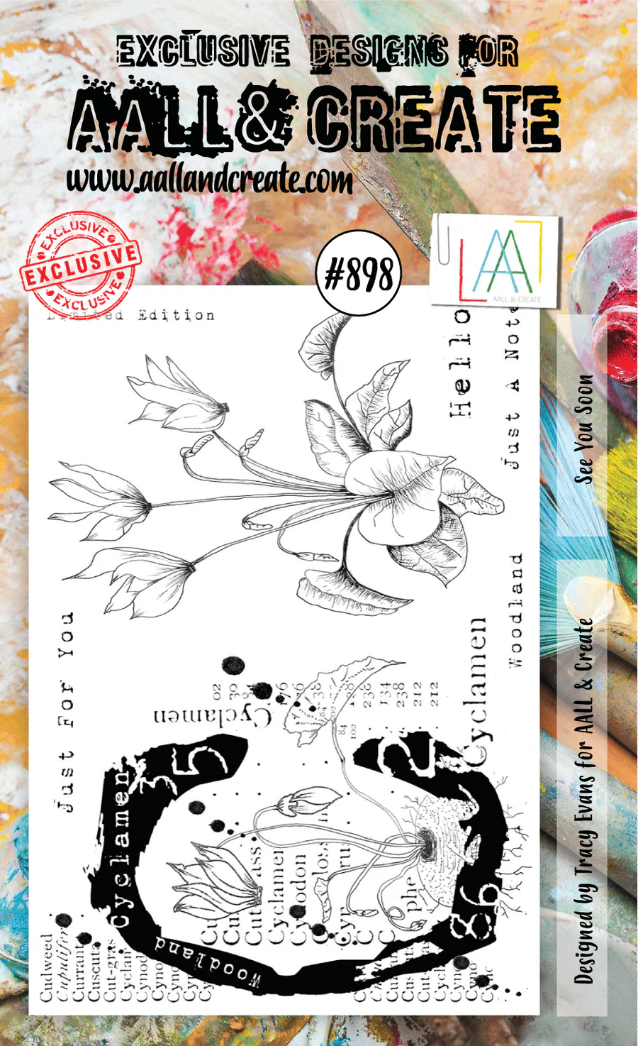 AALL & Create Stamp Set - 898 - See You Soon. Size: 10cmx15cm | 3.9