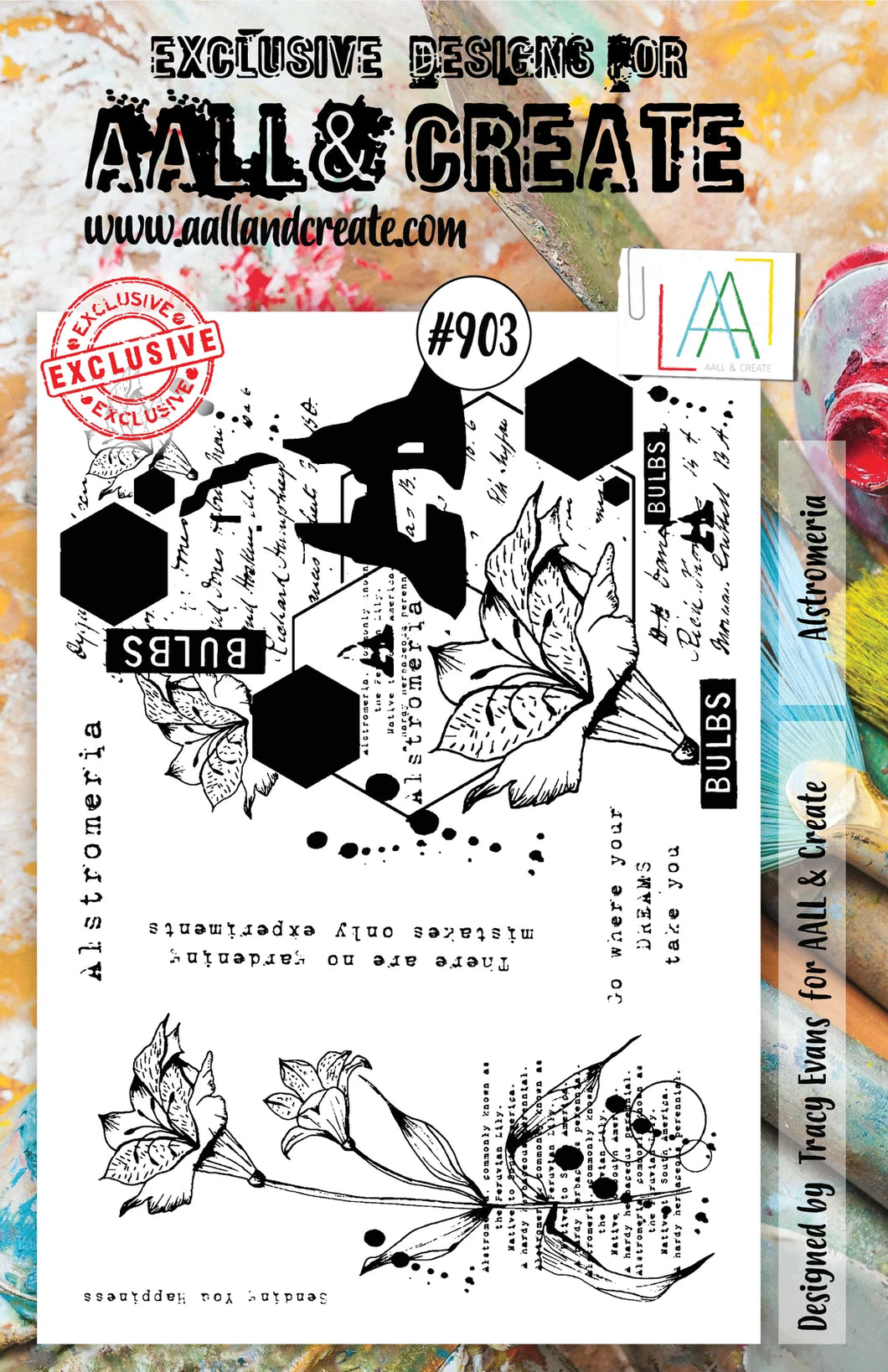 AALL & Create Stamp Set 903 - Alstromeria. Size: 14.6x20 cm | 5.8