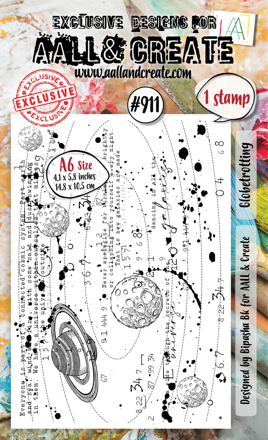 AALL & Create Stamp Set - 911 - Globetrotting. Size: A6. Available at Embellish Away located in Bowmanville Ontario Canada.