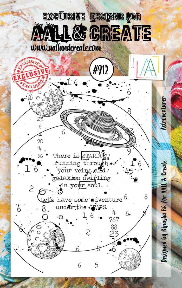 AALL & Create Stamp Set - 912 - Astroventurer. Size: 7.3x10.25 cm | 2.9