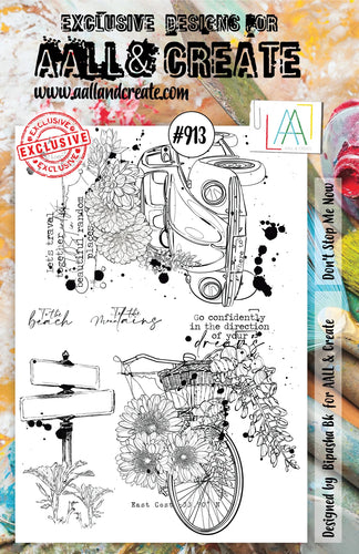 AALL & Create Stamp Set - 913 - Don't Stop Me Now. Size: 14.6x20 cm | 5.8