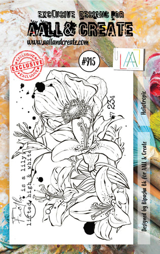 AALL & Create Stamp Set - 915 - Heliotropic. Size: 7.3x10.25 cm | 2.9