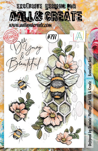 AALL and Create Stamp Set - 797 - Beautiful Bees. Size: 14.6x20 cm | 5.8