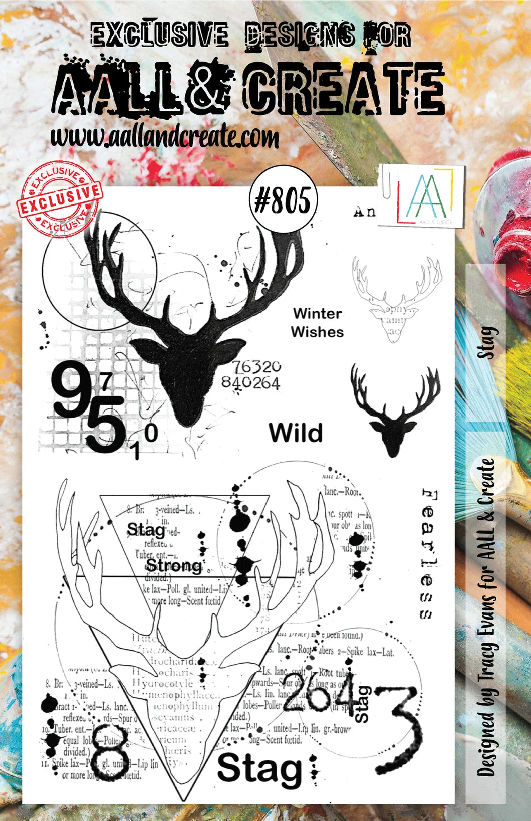 AALL and Create Stamp Set - 805 - Stag. Size: 14.6x20 cm | 5.8