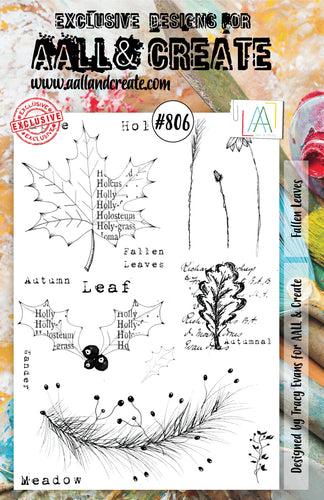 AALL and Create Stamp Set - 806 - Fallen Leaves. Size: 14.6x20 cm | 5.8