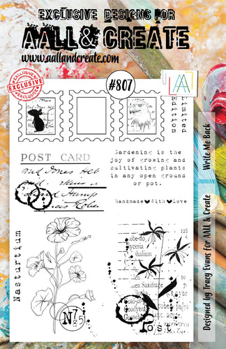 AALL and Create Stamp Set - 807 - Write Me Back. Size: 14.6x20 cm | 5.8