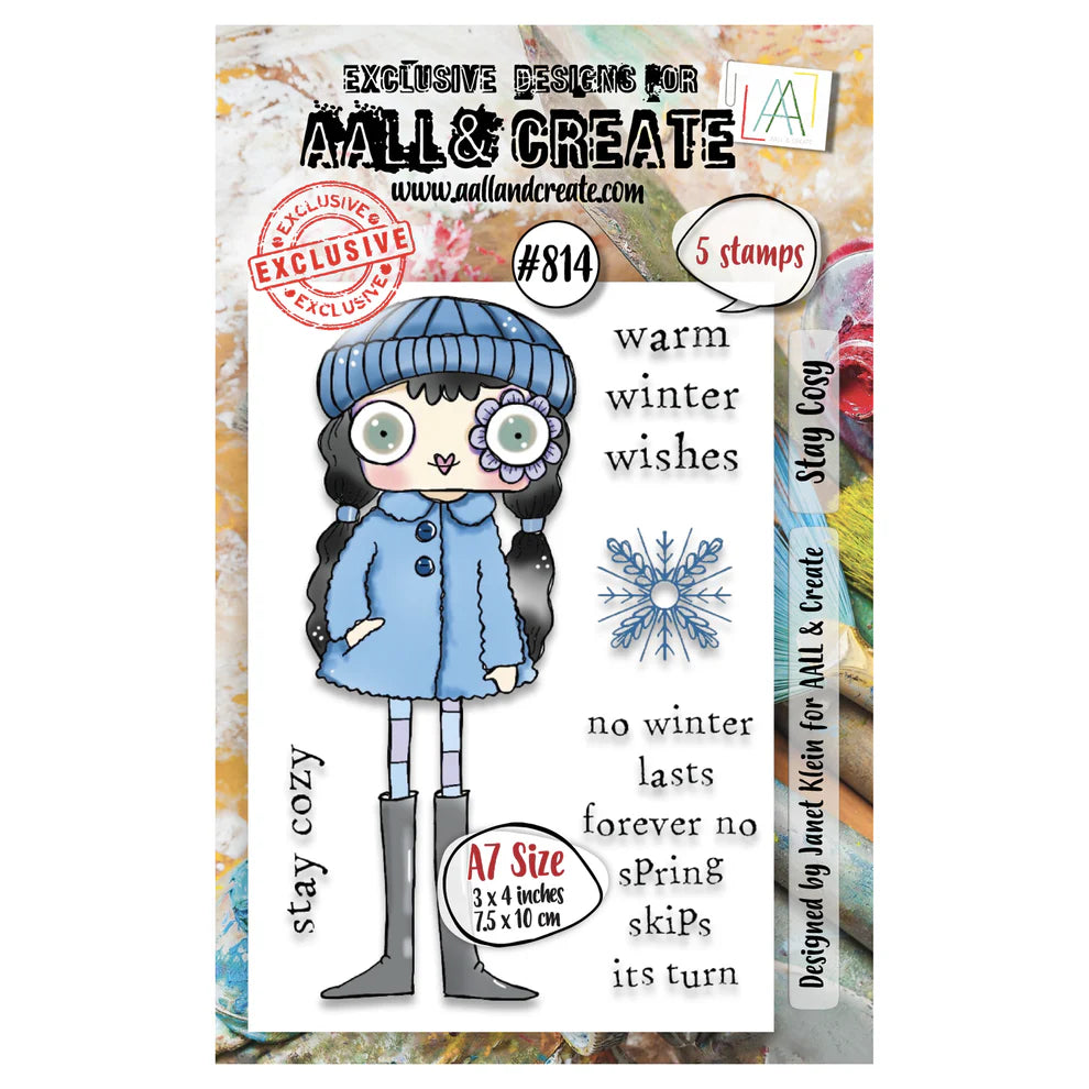 AALL and Create Stamp Set - 814 - Stay Cosy. Size: 7.3x10.25 cm | 2.9