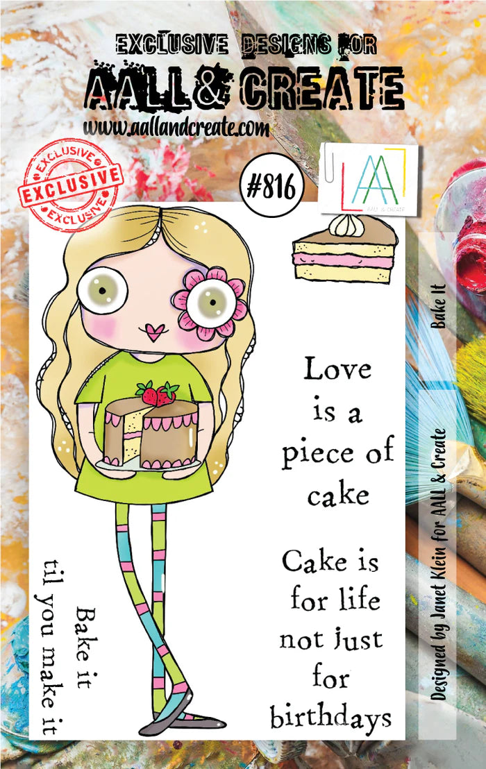 AALL and Create Stamp Set - 816 - Bake It. Size: 7.3x10.25 cm | 2.9