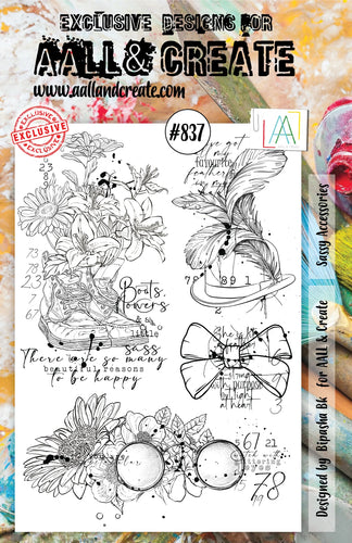 AALL and Create Stamp Set - 837- Sassy Accessories. Size: 14.6x20 cm | 5.8