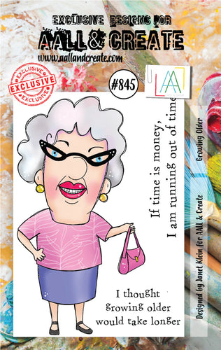 AALL and Create Stamp Set - 845 - Growing Older. Size: 7.3x10.25 cm | 2.9