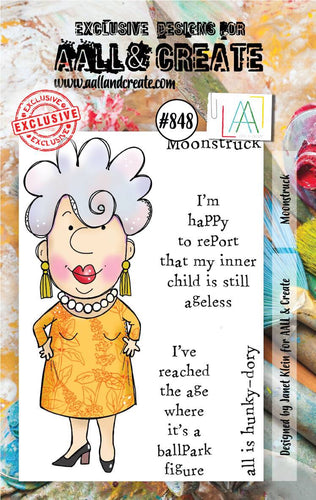 AALL and Create Stamp Set - 848 - Moonstruck. Size: 7.3x10.25 cm | 2.9