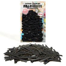 Load image into Gallery viewer, Aall &amp; Create - Ephemera - #5 - Sharp Tongues - Black. Ephemera Die Cuts - 243 die-cuts per pack. Beautifully designed card cut outs. Pieces vary.
