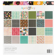 Charger l&#39;image dans la galerie, American Crafts - Single-Sided Paper Pad 12&quot;X12&quot; - 24/Pkg - April &amp; Ivy. Introducing April and Ivy by American Crafts- a paper collection that effortlessly combines vintage allure, eclectic flair, and vibrant energy. Available at Embellish Away located in Bowmanville Ontario Canada.
