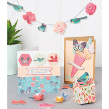 Cargar imagen en el visor de la galería, Bee &amp; Bumble - Cardmaking Craft Box - Bluebirds &amp; Roses. Filled with swooping birds, stunning butterflies and beautiful bouquets, Bluebirds &amp; Roses will delight crafters who just love sunny days! Available at Embellish Away located in Bowmanville Ontario Canada.
