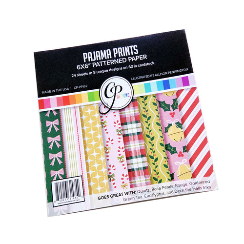 Catherine Pooler - 6x6 Patterned Paper - Pajama Prints. Available at Embellish Away located in Bowmanville Ontario Canada.