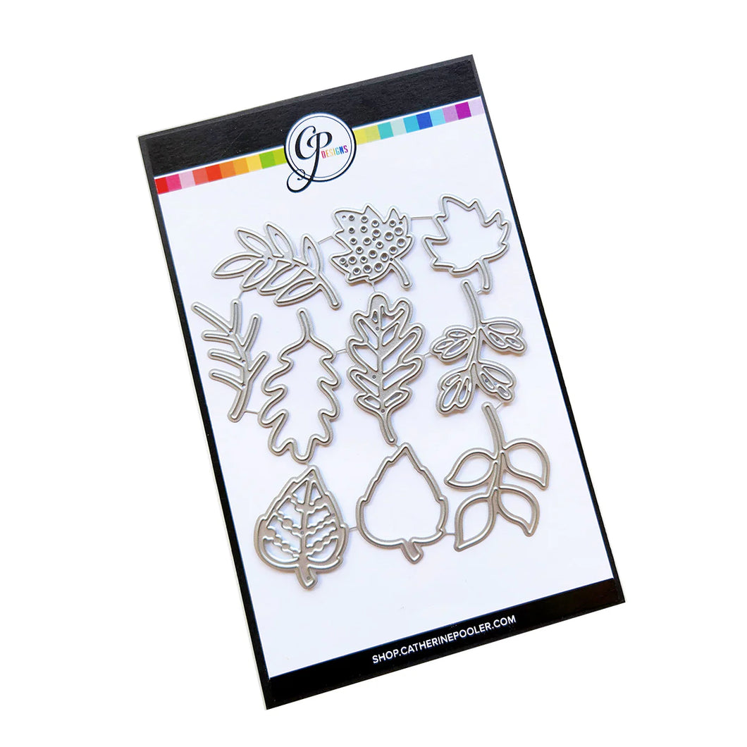 Catherine Pooler - Dies - Falling Foliage. Available at Embellish Away located in Bowmanville Ontario Canada.