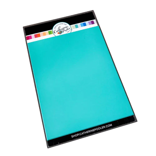 Catherine Pooler - Hot Foil Plate - Large Rectangle. Using the negative pieces from your previously foiled images, you can transfer the rest of the foil to a card layer with this solid plate. Available at Embellish Away located in Bowmanville Ontario Canada.