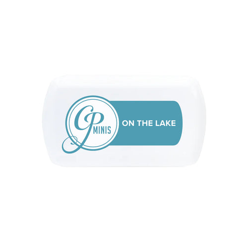 Catherine Pooler - Mini Ink Pad - On the Lake. Serene, cool and as blissful as your favorite lake-side view! On the Lake is a close cousin to Stone Blue. This Spa Blue is a lightly muted shade that will pair beautifully with just about any color. Available at Embellish Away located in Bowmanville Ontario Canada.
