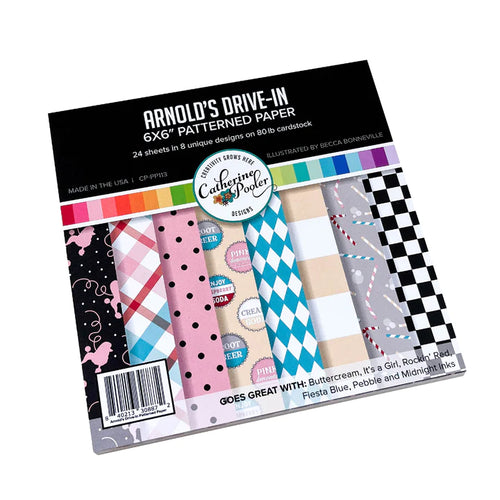 Catherine Pooler - Patterned Paper - Arnold's Drive-In. It's going to be 
