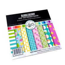 Cargar imagen en el visor de la galería, Catherine Pooler - Patterned Paper - Bubbleberry. Bubbleberry Patterned Paper is a joyous mix featuring a party combo of It&#39;s a Girl, Limoncello, Lime Rickey, Cummerbund, Aquatini and Pucker Up. Available at Embellish Away located in Bowmanville Ontario Canada.
