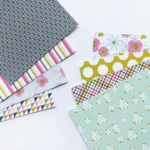 Cargar imagen en el visor de la galería, Catherine Pooler - Patterned Paper - Favorite Prints. Add the perfect floral print or versatile pattern with the Favorite Prints Patterned Paper. Featuring Pink Champagne, With an Olive, Wintergreen, Seafoam, Sparkling Berry, Pebble and Black Jack Inks. Available at Embellish Away located in Bowmanville Ontario Canada.
