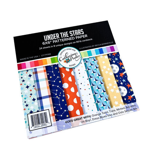 Catherine Pooler - Patterned Paper - Under The Stars. This pack of 6