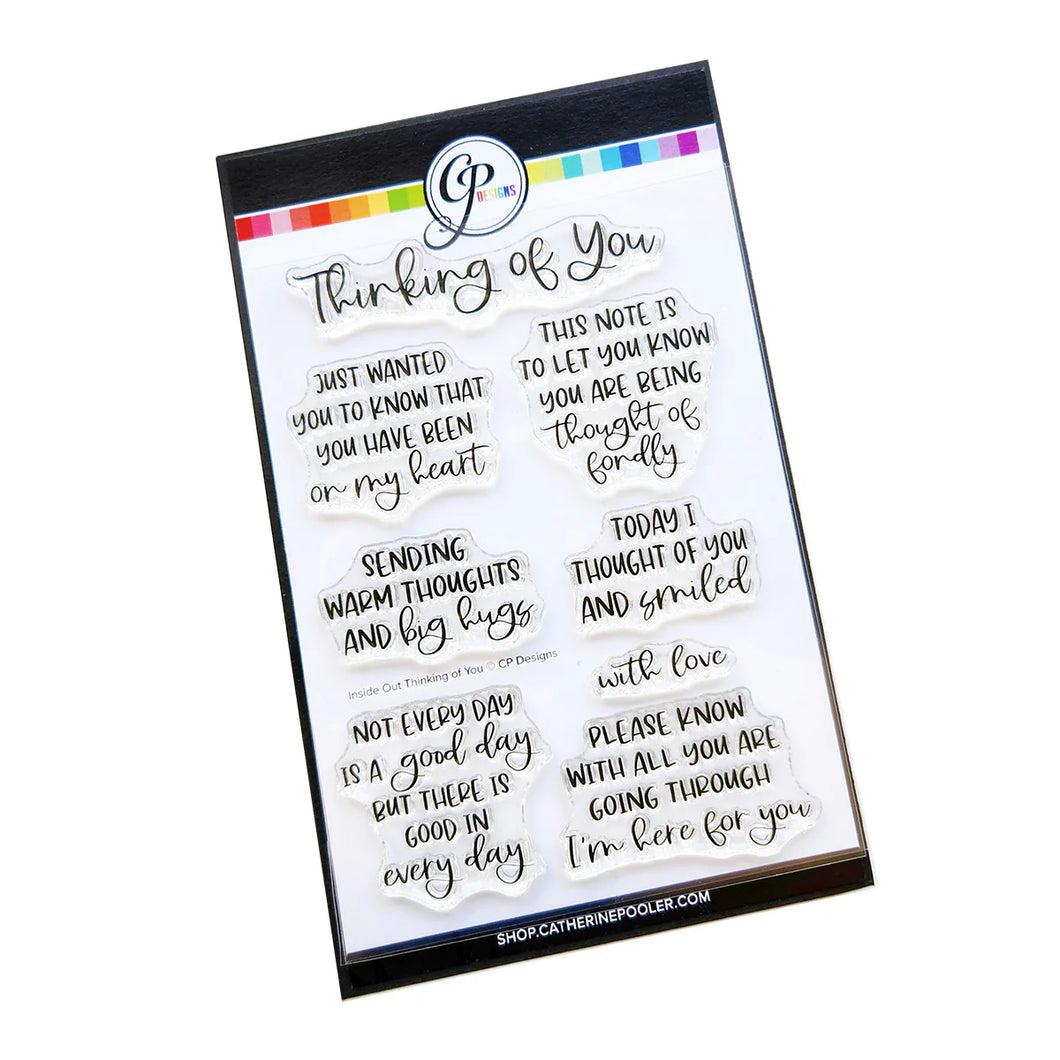 Catherine Pooler - Sentiment Stamps - Inside Out Thinking of You. Available at Embellish Away located in Bowmanville Ontario Canada.