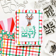 गैलरी व्यूवर में इमेज लोड करें, Catherine Pooler - Sentiments Stamp &amp; Die Set - Holiday Stacks. Available at Embellish Away located in Bowmanville Ontario Canada. Example by Erika at Catherine Pooler Designs.
