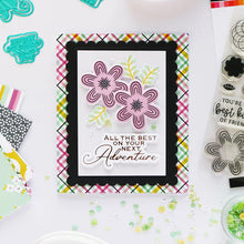 Cargar imagen en el visor de la galería, Catherine Pooler - Stamp &amp; Die Set - My Favorite Floral. A favorite mix of spirograph inspired doodles and floral blooms come together to make My Favorite Floral Stamp Set and Dies. Available at Embellish Away located in Bowmanville Ontario Canada Example by brand ambassador.
