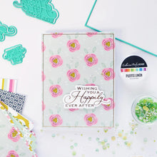 Load image into Gallery viewer, Catherine Pooler - Patterned Paper - Favorite Prints. Add the perfect floral print or versatile pattern with the Favorite Prints Patterned Paper. Featuring Pink Champagne, With an Olive, Wintergreen, Seafoam, Sparkling Berry, Pebble and Black Jack Inks. Available at Embellish Away located in Bowmanville Ontario Canada. Example by brand ambassador.

