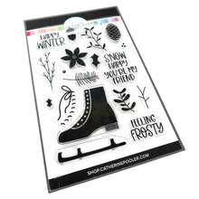 Cargar imagen en el visor de la galería, Catherine Pooler - Stamp &amp; Die Set - Let&#39;s Go Skating. Get ready for some Winter fun this month! The Let&#39;s Go Skating Stamp Set is ready for fun with it&#39;s cute sentiments. Available at Embellish Away located in Bowmanville Ontario Canada.
