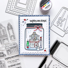 गैलरी व्यूवर में इमेज लोड करें, Catherine Pooler - Stamp &amp; Die Set - Mason Jar. Build your own winter Pinterest craft with the Mason Jar Snow Globe Stamps &amp; Dies. This pairing gives you everything you need to make your own paper snow globe cards and shakers. Available at Embellish Away located in Bowmanville Ontario Canada. Example by brand ambassador.
