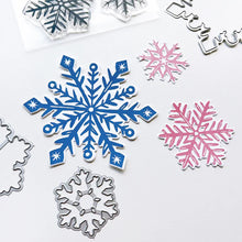 गैलरी व्यूवर में इमेज लोड करें, Catherine Pooler - Stamp &amp; Die Set - One Of A Kind. The One of a Kind Stamp Set and coordinating Dies gives you three large snowflake stamps to use as the focal point of your card or background elements. Available at Embellish Away located in Bowmanville Ontario Canada.
