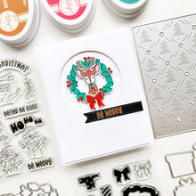 Load image into Gallery viewer, Catherine Pooler - Sentiments Stamp &amp; Die Set - Santa&#39;s Crew. Available at Embellish Away located in Bowmanville Ontario Canada. Example by Erika at Catherine Pooler Designs.
