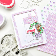 Load image into Gallery viewer, Catherine Pooler - Sentiments Stamp &amp; Die Set - Santa&#39;s Crew. Available at Embellish Away located in Bowmanville Ontario Canada. Example by Kimberly at Catherine Pooler Designs.
