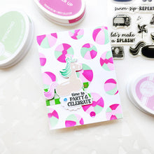 Load image into Gallery viewer, Catherine Pooler - Layered Stencil - Having a Ball. Available at Embellish Away located in Bowmanville Ontario Canada. Example by Catherine Pooler Designs brand ambassador.
