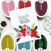 गैलरी व्यूवर में इमेज लोड करें, Catherine Pooler - Stamp &amp; Die Set - Winter Arrangement. The Winter Arrangement Floral Stamp &amp; Die Set has a variety of stamps to color or layer for creating beautiful wreaths and swags. Create layers using the dies to make your wreath building a breeze. Available at Embellish Away located in Bowmanville Ontario Canada Example by brand ambassador.
