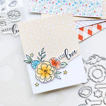 Load image into Gallery viewer, Catherine Pooler - Stamp, Die &amp; Stencil - BUNDLE Set - With Love Floral. Available at Embellish Away located in Bowmanville Ontario Canada. Example by Catherine Pooler Designs.
