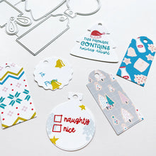 Load image into Gallery viewer, Catherine Pooler - Tag Dies - No Shaking. The No Shaking Tag Dies are the perfect shapes and sizes for embellishing your holiday packages or also can be cute additional elements for cards. Available at Embellish Away located in Bowmanville Ontario Canada.
