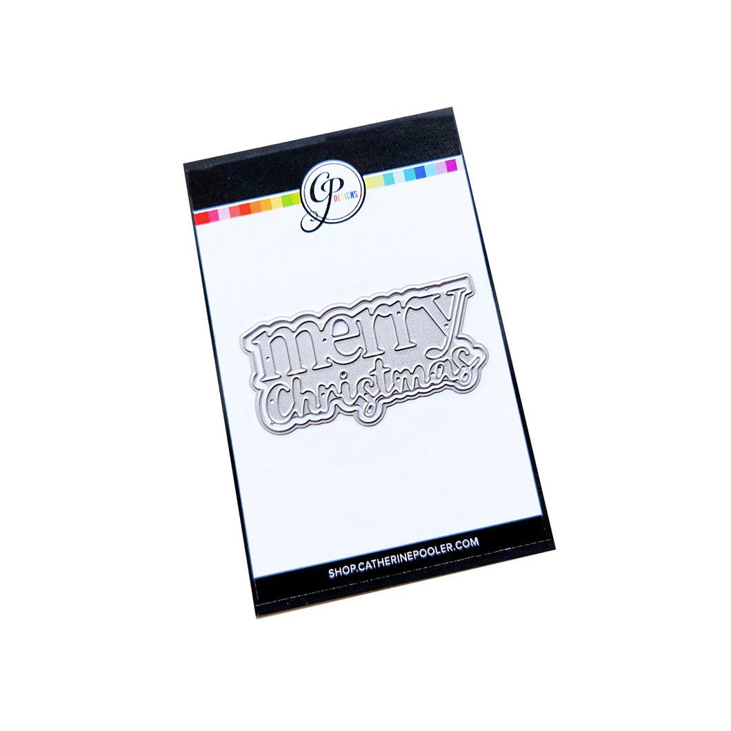 Catherine Pooler - Word Die - Merry Stack. Available at Embellish Away located in Bowmanville Ontario Canada.