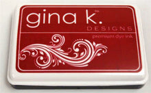 Cargar imagen en el visor de la galería, Gina K. Designs - Ink Pad - Select Drop Down. These Ink Pads are Acid Free and PH-Neutral. Large raised pad for easy inking. Coordinates with other Color Companions products including ribbon, buttons, card stock and re-inkers. Each sold separately. Available at Embellish Away located in Bowmanville Ontario Canada. Cherry Red
