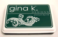 Load image into Gallery viewer, Gina K. Designs - Ink Pad - Select Drop Down. These Ink Pads are Acid Free and PH-Neutral. Large raised pad for easy inking. Coordinates with other Color Companions products including ribbon, buttons, card stock and re-inkers. Each sold separately. Available at Embellish Away located in Bowmanville Ontario Canada. Christmas Pine
