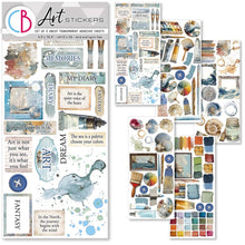 Charger l&#39;image dans la galerie, Ciao Bella - Art Stickers Uncut Transparent Adhesive Sheets - An Artist Journey. 5 sheets. Available at Embellish Away located in Bowmanville Ontario Canada.
