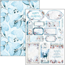 Charger l&#39;image dans la galerie, Ciao Bella - Creative Pad A4 9/Pkg - Winter Journey. With beautiful snowy images the Winter Journey collection has a cool color palette of ice blue and white perfect for your Winter projects and greeting cards. Available at Embellish Away located in Bowmanville Ontario Canada
