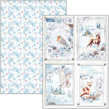 Load image into Gallery viewer, Ciao Bella - Creative Pad A4 9/Pkg - Winter Journey. With beautiful snowy images the Winter Journey collection has a cool color palette of ice blue and white perfect for your Winter projects and greeting cards. Available at Embellish Away located in Bowmanville Ontario Canada
