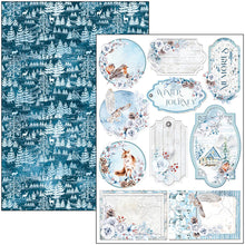 गैलरी व्यूवर में इमेज लोड करें, Ciao Bella - Creative Pad A4 9/Pkg - Winter Journey. With beautiful snowy images the Winter Journey collection has a cool color palette of ice blue and white perfect for your Winter projects and greeting cards. Available at Embellish Away located in Bowmanville Ontario Canada
